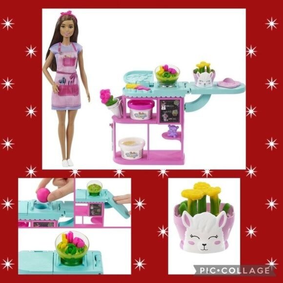 Barbie You Can Be Anything Florist Brunette Doll and Playset (#8833) - Picture 2 of 10